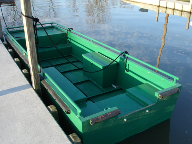 Alphaboats Steel Work Boat dockside