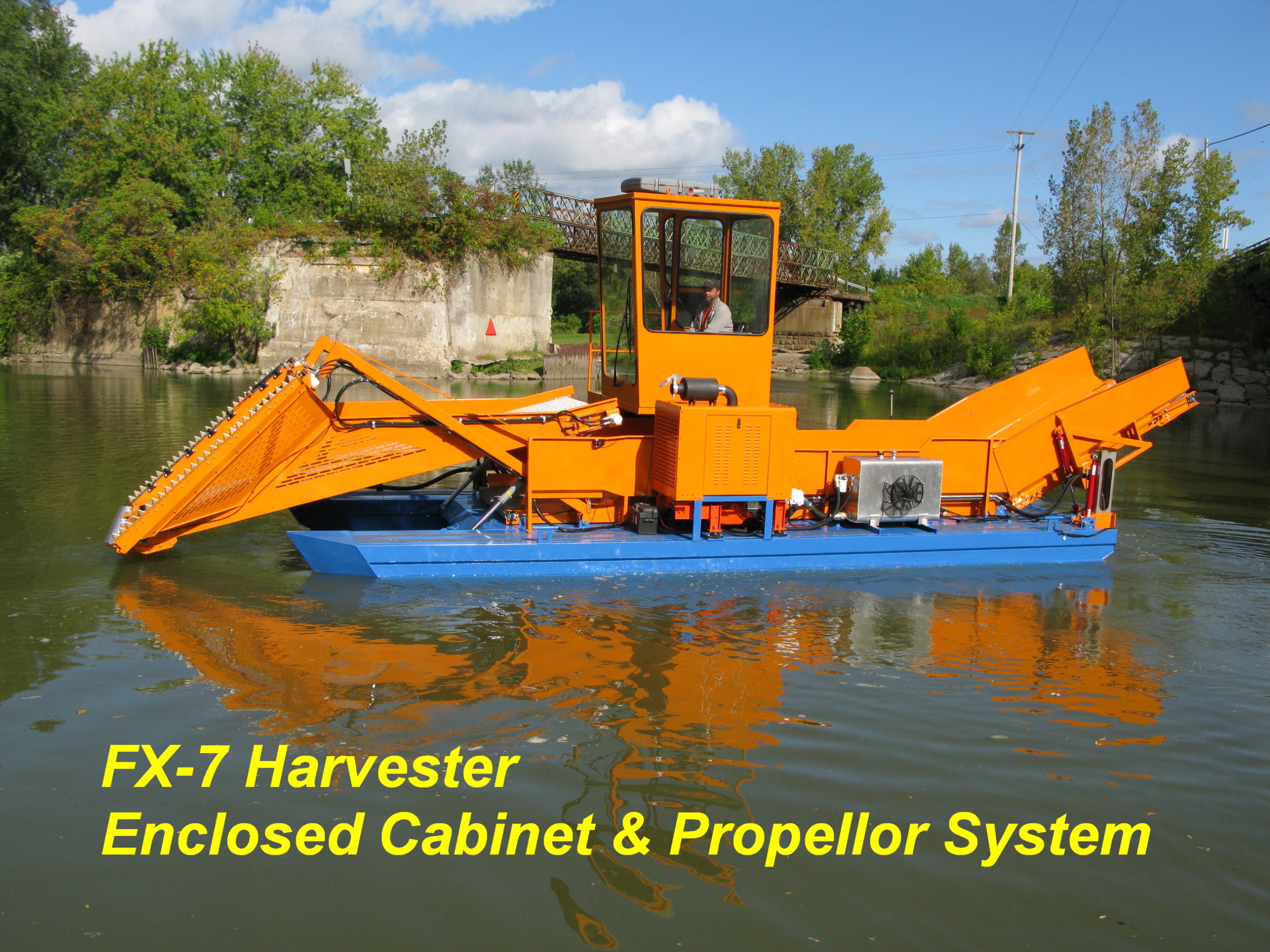 Alphaboats FX7 Waterweed Harvester with Operators Cab and Propellor System