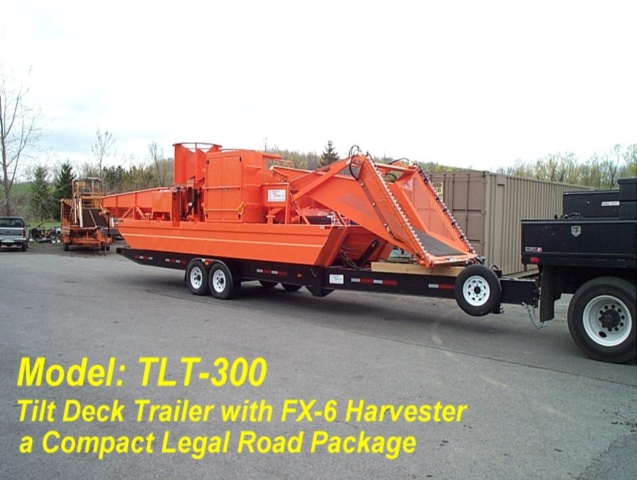 Alphaboats TLT300 Trailer with FX6 Aquatic Weed Harvester