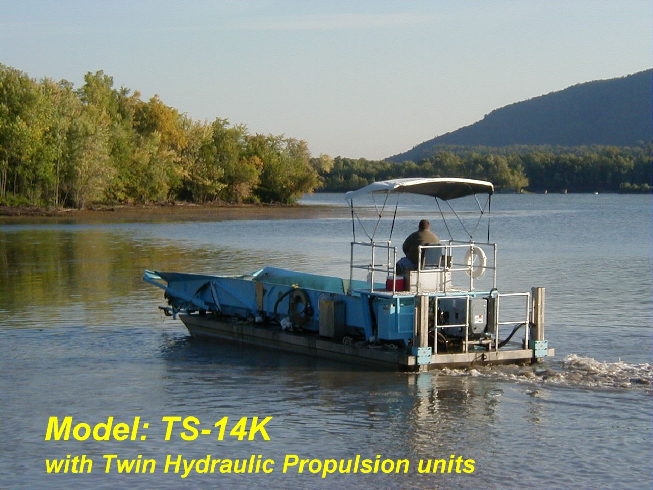 Alphaboats TS14 Transport Barge with hydraulic propulsion